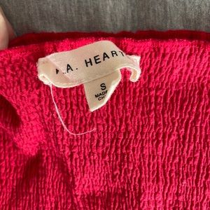 Red crop top